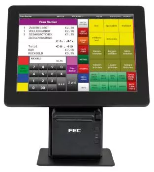 SET FEC-Kasse PP-1125 mit KlaRCash-Software KC Master