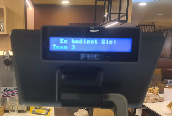 Kundendisplay für FEC ST1120 – Preisanzeige direkt am Kassenterminal Kundendisplay für FEC ST1120 – Preisanzeige direkt am Kassenterminal