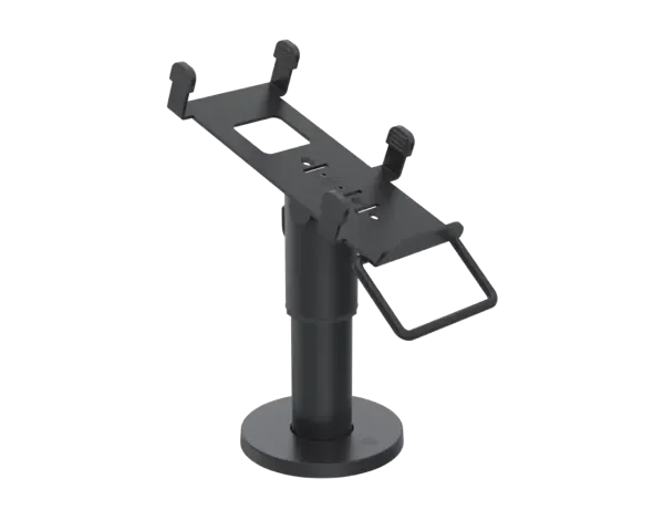 SpacePole EC-Terminal-Halterung VER200-D-02 für Verifone V200c /V400c – MultiGrip™, DuraTilt®, schwarz