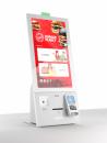 Modernes Self-Ordering-Terminal mit 21,5" Touchscreen, NFC-Zahlung & Echtzeit-Kassenintegration. Jetzt entdecken!